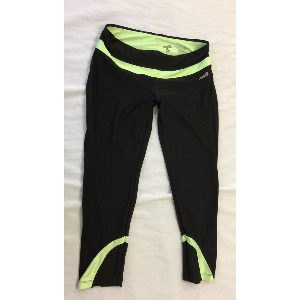 AVIA WOMENS ATHLETIC PULL ON YOGA CAPRIS PANTS SIZE S